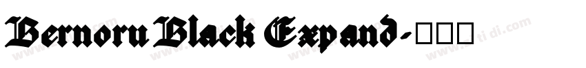 Bernoru Black Expand字体转换 Bernoru Black Expand字体转换